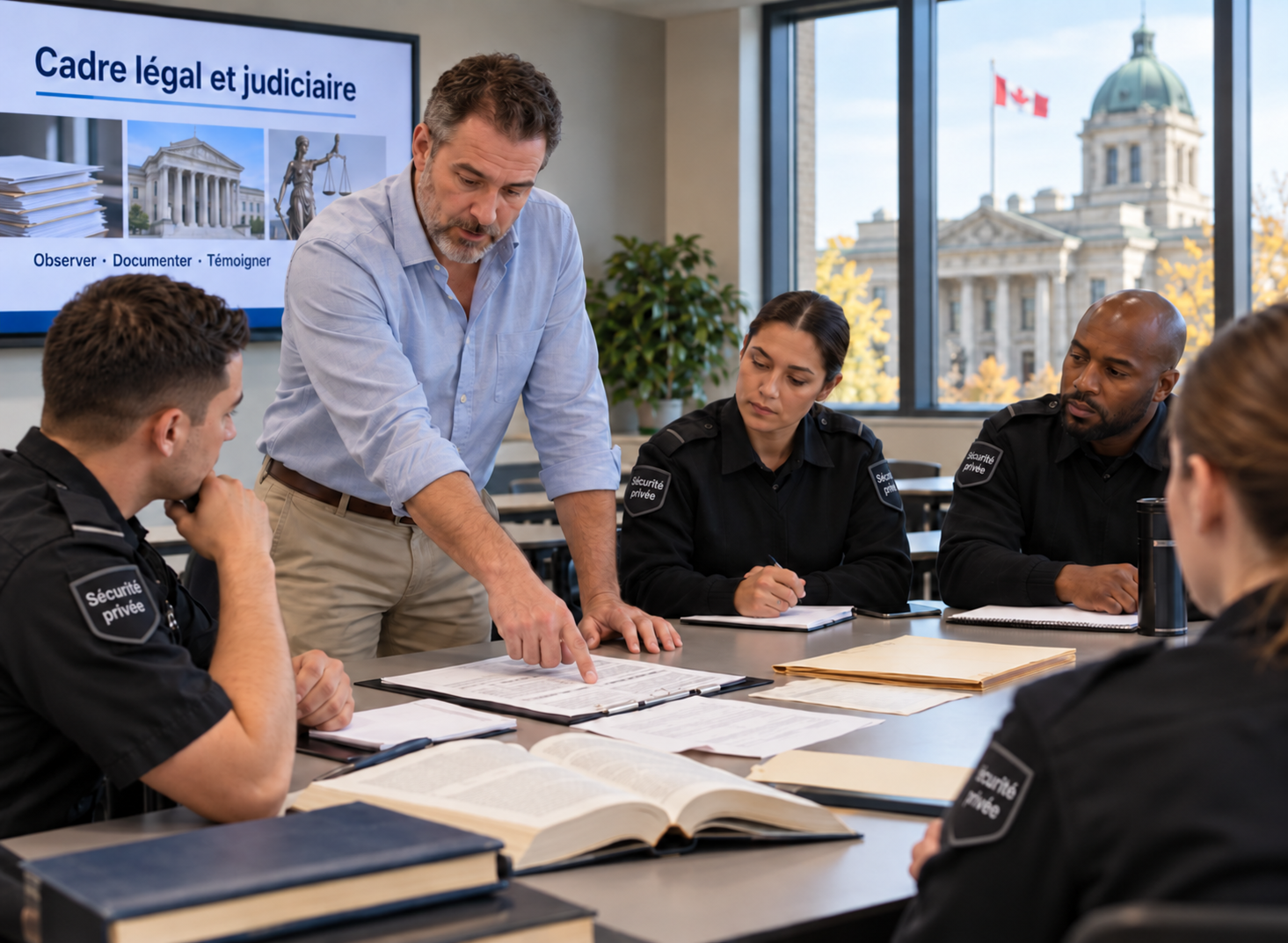 Formation légale et judiciaire en sécurité privée