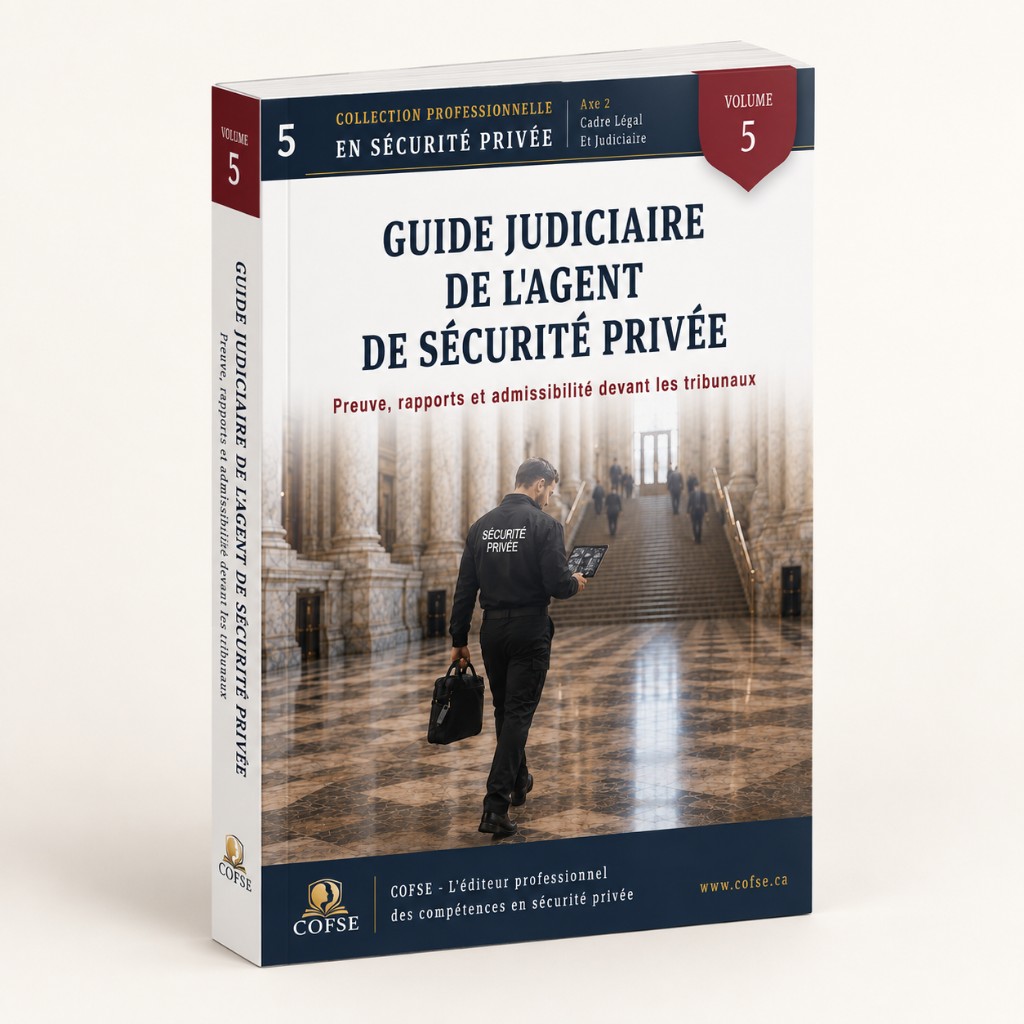 Volume 5 — Guide judiciaire de l’agent de sécurité privée
